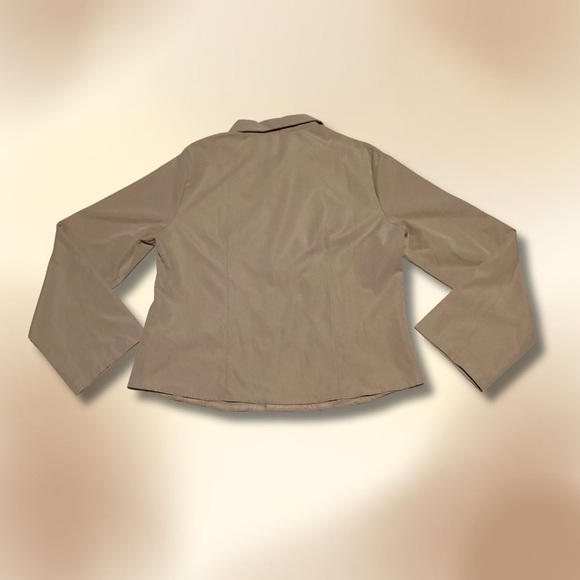 Shein Beige Button Up - Picture 2 of 3